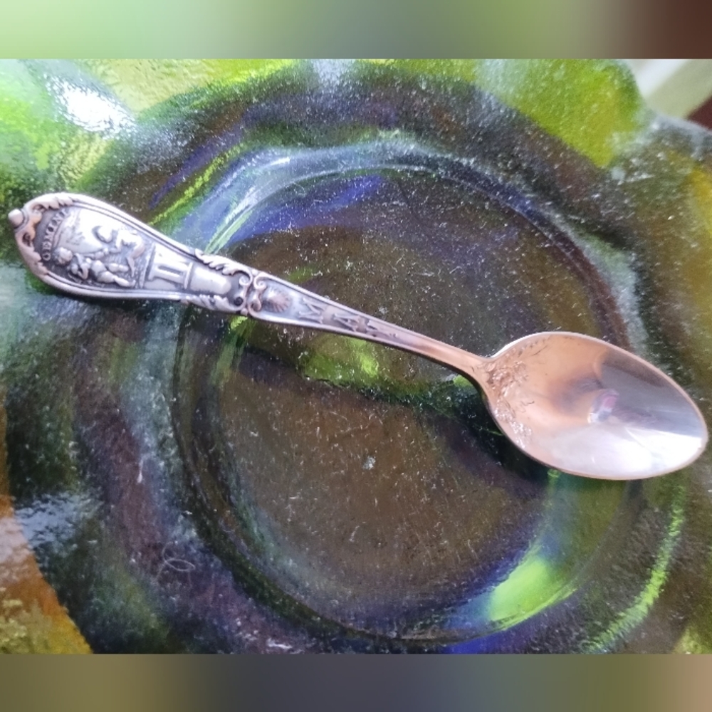 Zodiac Gorham Sterling Silver Demitasse Spoon Gemini May 4 1/8" Vintage